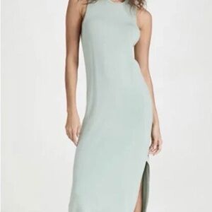 Rag & Bone Archetype Sydney Maxi Dress L Sage Soft Jersey Racer Back Comfy Chic